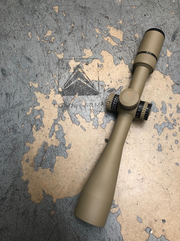 Tan Rifle Scope Vortex Viper PST in Coyote Tan by ABELARDO ROMAN | Cerakote