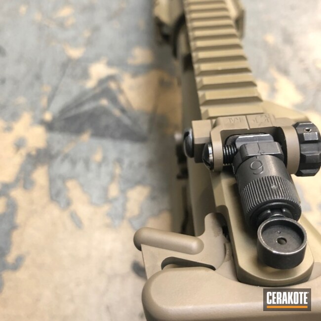 SCAR Rifle done in MagPul FDE and Troy Coyote Tan by Web User