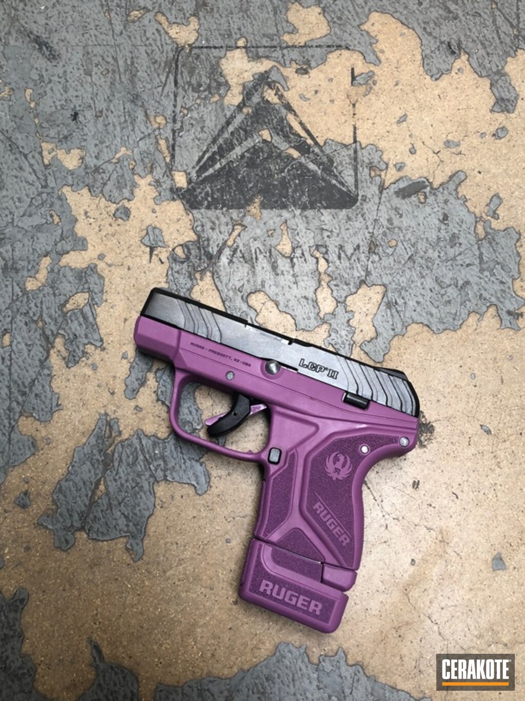 Wild Purple Ruger Lcp Ii By Abelardo Roman Cerakote