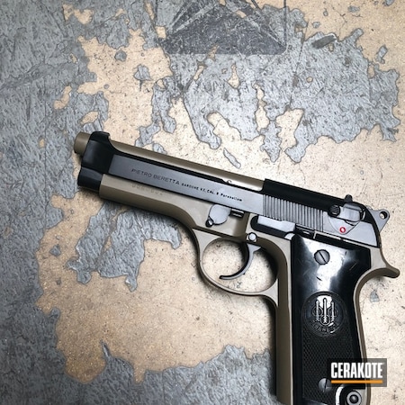 Powder Coating: BLACKOUT E-100,Handguns,Beretta 92 Pistol,Pistol,Beretta,FDE E-200