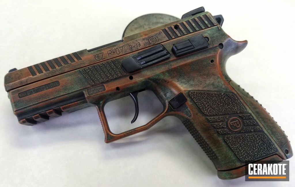 Cerakote Copper Patina Cz P 07 Pistol By Web User Cerakote