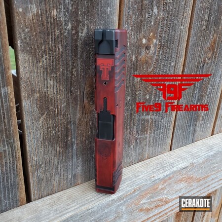 Powder Coating: Graphite Black H-146,Distressed,Pistol,Red Raiders,Springfield XD,Texas Tech,Springfield Armory,FIREHOUSE RED H-216,Battleworn,College Theme,Springfield XDM