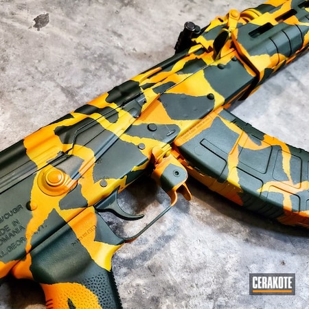 Powder Coating: Hunter Orange H-128,AK-47,Corvette Yellow H-144,Ral 8000 H-8000,Stencil,Rhodesian Merc Bush Camo,MagPul,Two-Color Fade,JESSE JAMES EASTERN FRONT GREEN  H-400,Custom Camo,Tactical Rifle,AK Rifle
