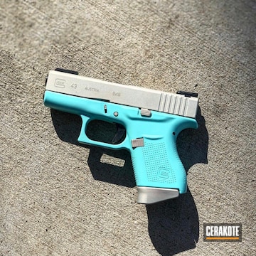 Cerakoted Two Toned Glock 43 With Cerakote H-175 And H-157