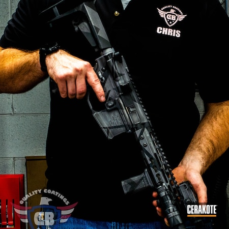 Powder Coating: Graphite Black H-146,AR Pistol,Noveske,Custom Mix,Architectural Urban Camo,Tactical Rifle,AR-15