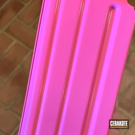 Powder Coating: HIGH GLOSS ARMOR CLEAR H-300,Magazine,Prison Pink H-141
