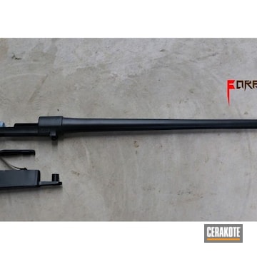 Cerakoted Bolt Action Rifle Coated In Cerakote H-188, H-297 And E-100