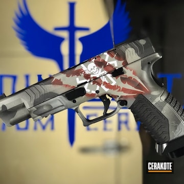 Cerakoted Medical Themed Springfield Xd Handgun