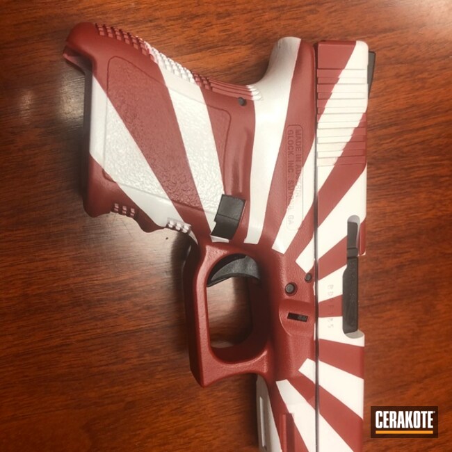 Cerakoted H-216 Smith & Wesson Red And H-140 Bright White