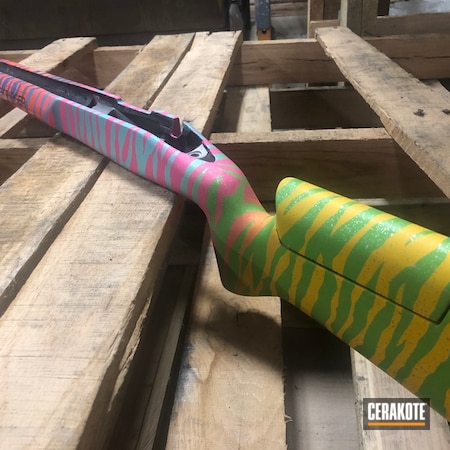 Powder Coating: Corvette Yellow H-144,Tiger Stripes,Rifle Stock,Zombie Green H-168,NRA Blue H-171,Vietnam Tiger Stripe Camo,Three Color Fade,Robin's Egg Blue H-175,FIREHOUSE RED H-216,Fruit Salad,Manners,Prison Pink H-141