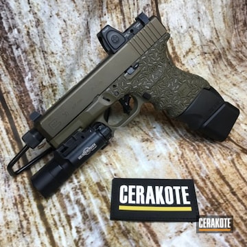 Cerakoted Glock 30 Handgun Done In Cerakote H-226 And H-294