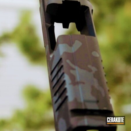 Powder Coating: Slide,Graphite Black H-146,Gun Coatings,Multicam Grey,MultiCam,Sniper Grey H-234