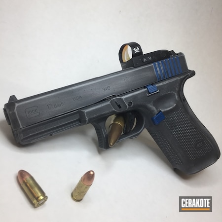 Powder Coating: Glock,Distressed,Pistol,BATTLESHIP GREY H-213,SIG™ DARK GREY H-210,Glock 17