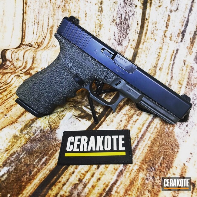 Cerakoted Custom Glock 21sf With Cerakote E-120 And E-110