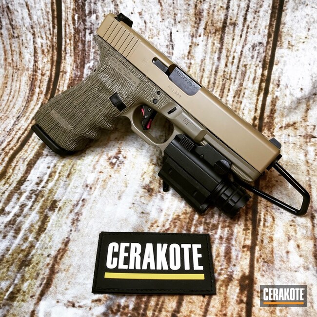 Cerakoted Glock 21sf With Cerakote E-200 And C-190