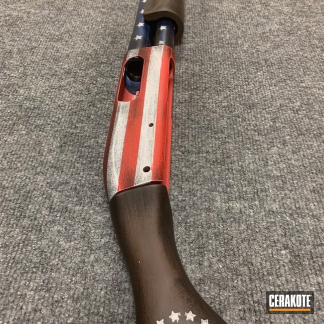 Cerakoted Patriotic Distressed American Flag Finish