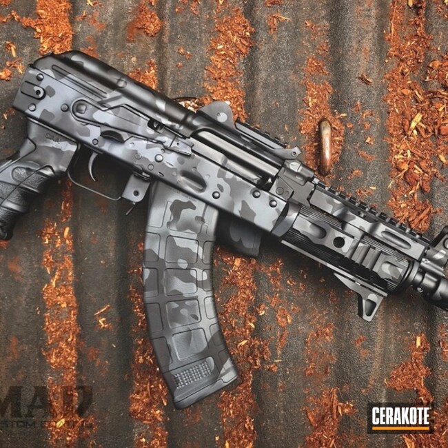 AK-47 and Cerakote MAD Land Camo by David Teves | Cerakote