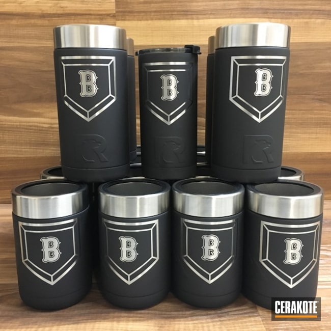 Cerakoted Custom Rtic Tumbler Cups In Cerakote Graphite Black