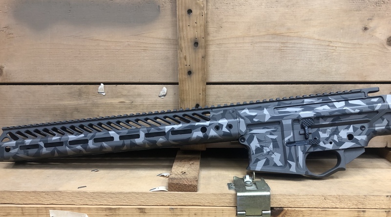 Seekins Precision Upper / Lower / Handguard and Cerakote Splinter Camo ...
