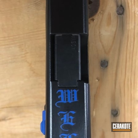 Powder Coating: Glock,Two Tone,NRA Blue H-171,Gloss Black H-109,Glock 22
