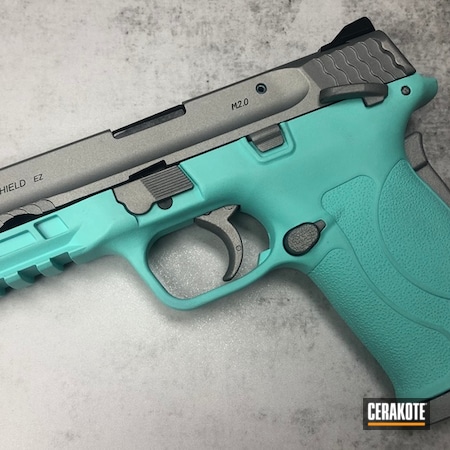 Powder Coating: Smith & Wesson,Two Tone,Pistol,Tiffany & Co,Satin Mag H-147,Robin's Egg Blue H-175
