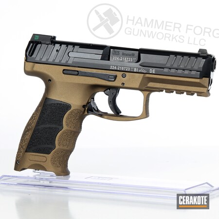 Powder Coating: 9mm,Heckler & Koch,Frame,Handguns,Pistol,Burnt Bronze H-148,VP9