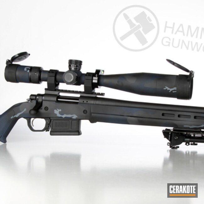 Cerakoted Remington 700 Bolt Action Rifle In Cerakote Urban Multicam