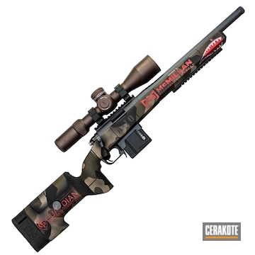 Cerakoted Fighter Plane Graphics On This Bolt Action Rifle