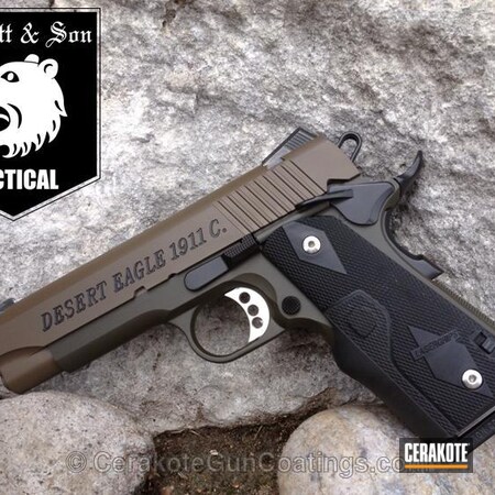 Powder Coating: Graphite Black H-146,1911,Handguns,MAGPUL® O.D. GREEN H-232,Colt,Patriot Brown H-226