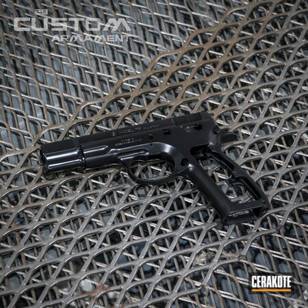 Powder Coating: Cerakote Elite Series,BLACKOUT E-100,CZ 75,Pistol,CZ,CZ-USA