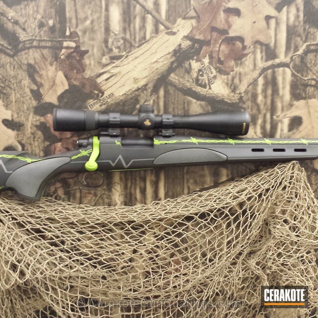 H-146 Graphite Black with H-168 Zombie Green and H-227