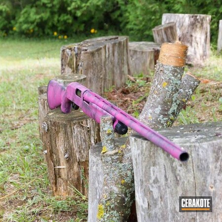 Powder Coating: Shotgun,Winchester SXP,Armor Black H-190,Winchester,Prison Pink H-141