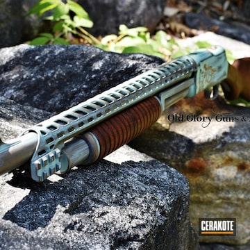 Cerakoted Refinished Shotgun In A Custom Copper Finish