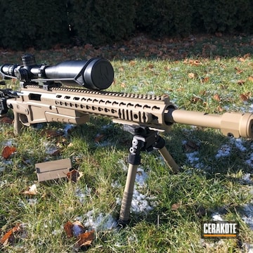 Cerakoted Ar 308 Bolt Action Rifle In Cerakote Coyote Tan