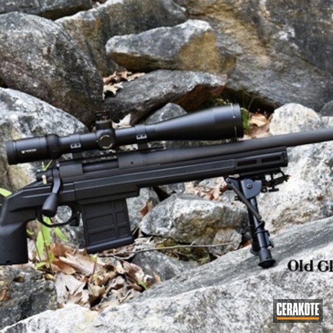 Cerakoted Remington 700 Bolt Action Rifle Cerakoted With H-112 Cobalt