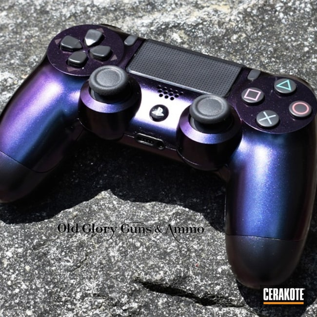 Cerakoted Ps4 Controller With Cerakote H-300 And Gun Candy