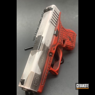 Cerakoted Texas Tech And Texas Flag Themed Glock 42 With Laser Engraving