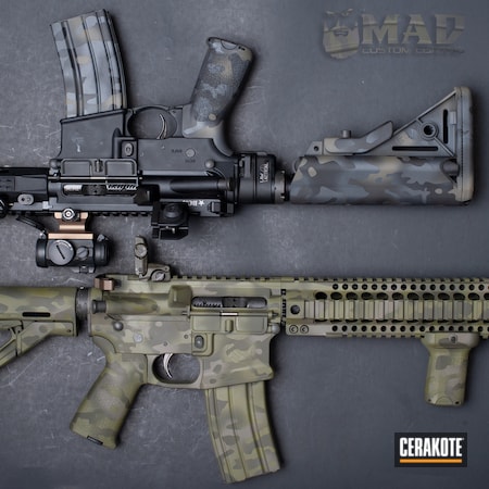 Powder Coating: Graphite Black H-146,MAGPUL® FOLIAGE GREEN H-231,MultiCam,Sniper Grey H-234,Jungle Camo,Tactical Rifle,AR-15,MAD Land Camo,Jungle