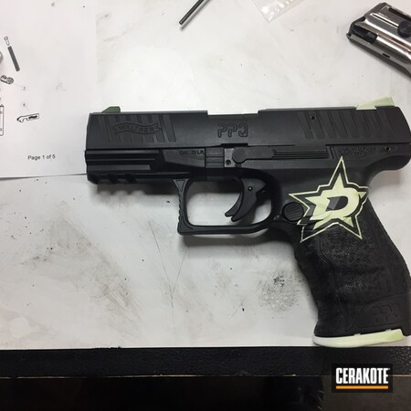 Powder Coating: Graphite Black H-146,Zombie Green H-168,Highland Green H-200,Pistol,Walther,Dallas Stars,Stormtrooper White H-297,Sports Theme,Walther PPQ,Hockey Theme