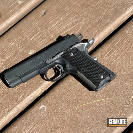 Powder Coating: 1911,Pistol,Tungsten H-237,Solid Tone,Browning