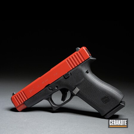 Powder Coating: Crimson H-221,Glock,Two Tone,Pistol,Glock 48