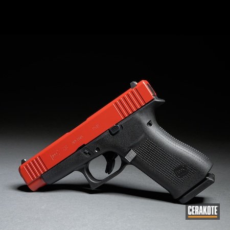 Powder Coating: Crimson H-221,Glock,Two Tone,Pistol,Glock 48