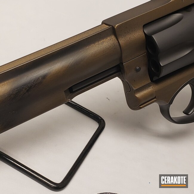 Cerakoted Distressed Ruger Revolver