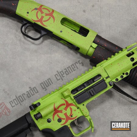 Powder Coating: Graphite Black H-146,Zombie Green H-168,USMC Red H-167,Zombie,Tactical Rifle,Zombie Hunter,Toxic