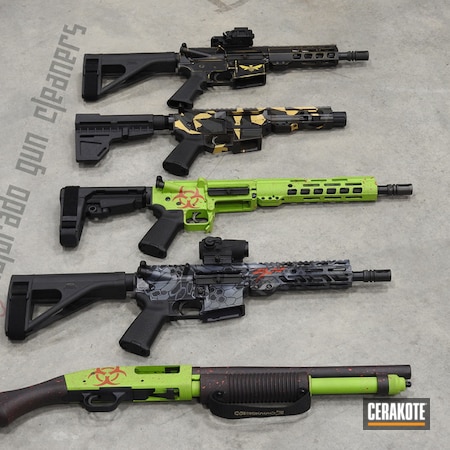 Powder Coating: Graphite Black H-146,Zombie Green H-168,USMC Red H-167,Zombie,Tactical Rifle,Zombie Hunter,Toxic