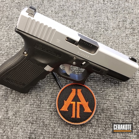 Powder Coating: Satin Aluminum H-151,Glock,Handguns,Pistol,Glock 23,.40,40cal