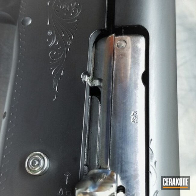 Cerakoted Browning A5 Shotgun Refinished In H-146 Graphite Black