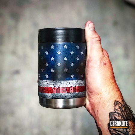 Powder Coating: Graphite Black H-146,Distressed,NRA Blue H-171,YETI Colster,Red, White and Blue,Stormtrooper White H-297,YETI Cup,FIREHOUSE RED H-216,More Than Guns,Distressed American Flag