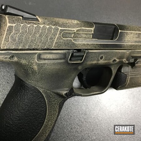 Powder Coating: Graphite Black H-146,Smith & Wesson,DESERT SAND H-199,Pistol