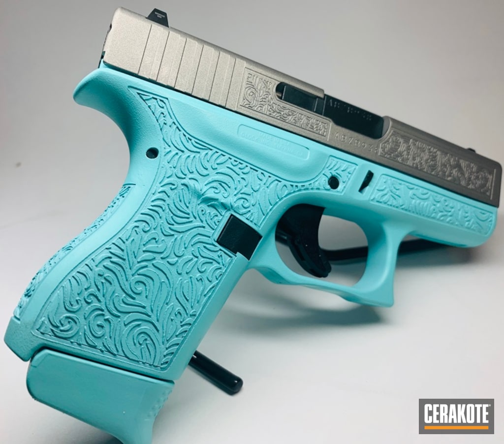 Glock 42s Cerakoted And Laser Engraved By Web User Cerakote